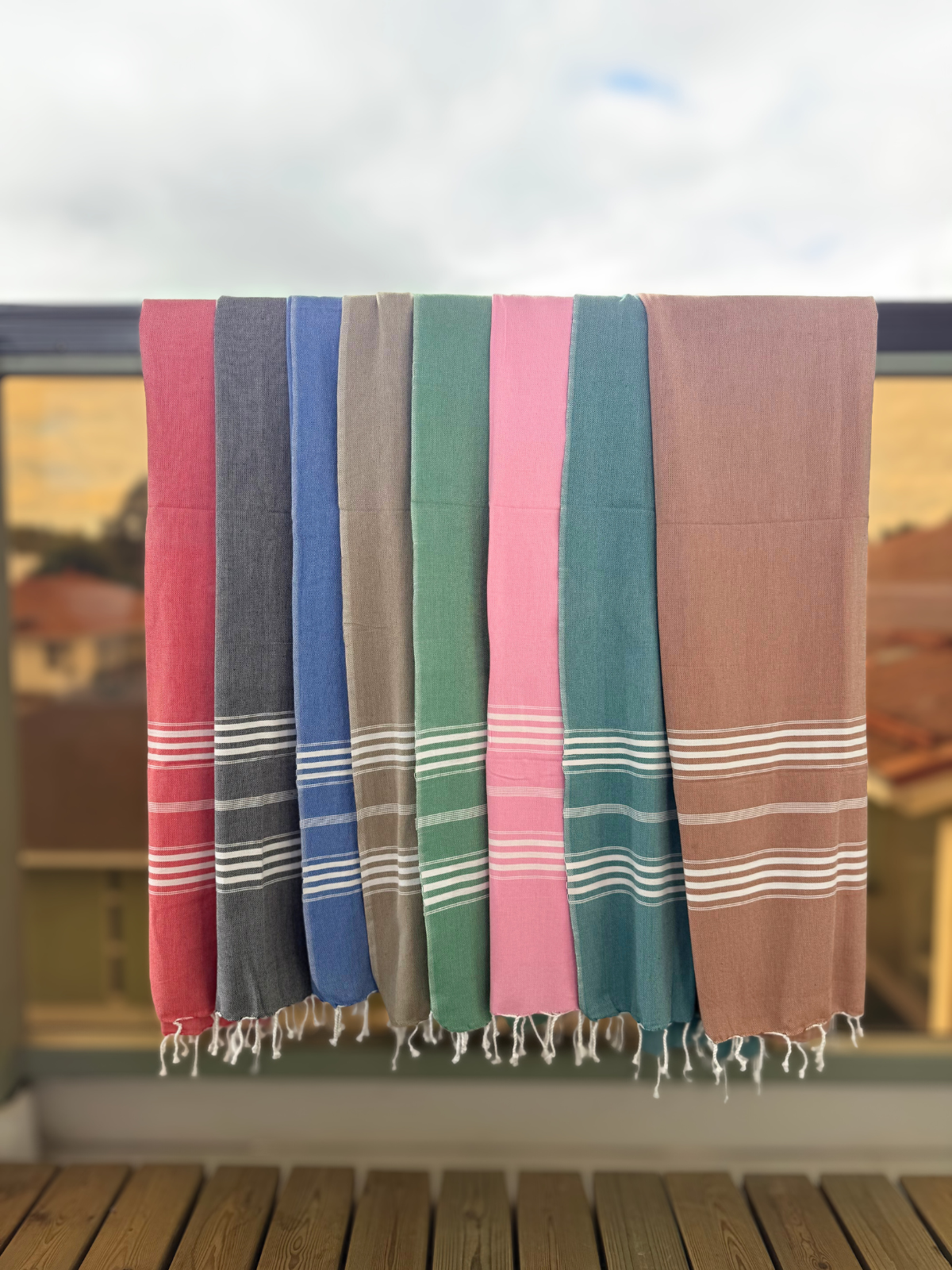 Hamam pyyhe Jätti ruskea puuvilla 100x210cm