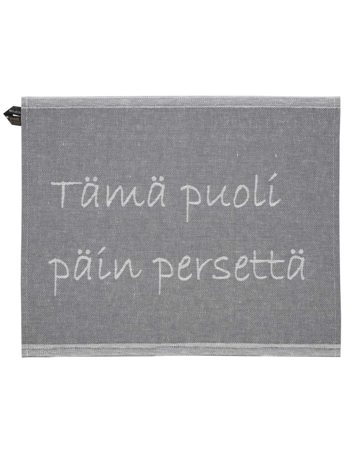 Pefletti Tämä puoli päin persettä tummanharmaa, Jokipiin Pellava