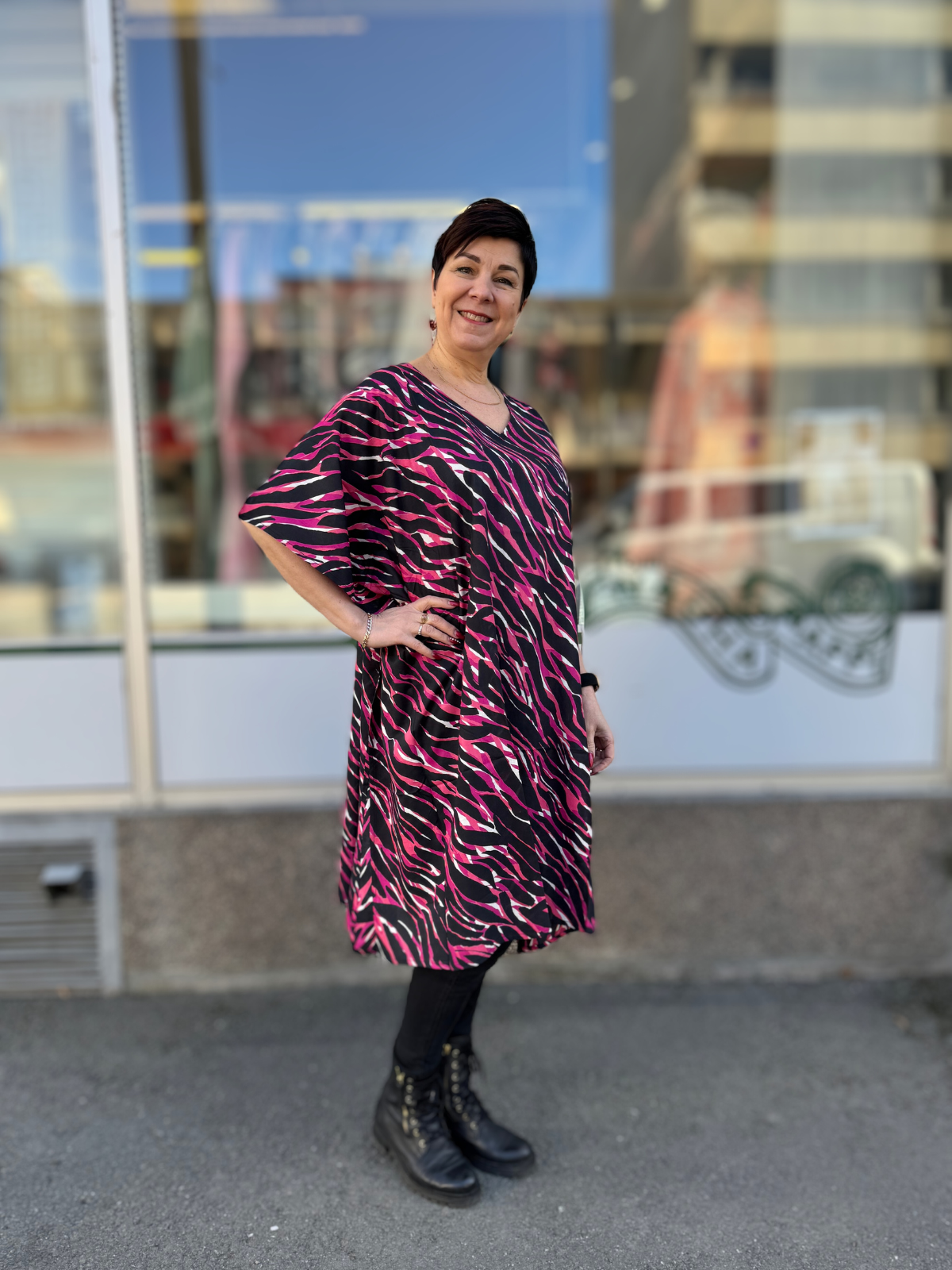 Tunika, poncho Alma fuksia, Lasessor
