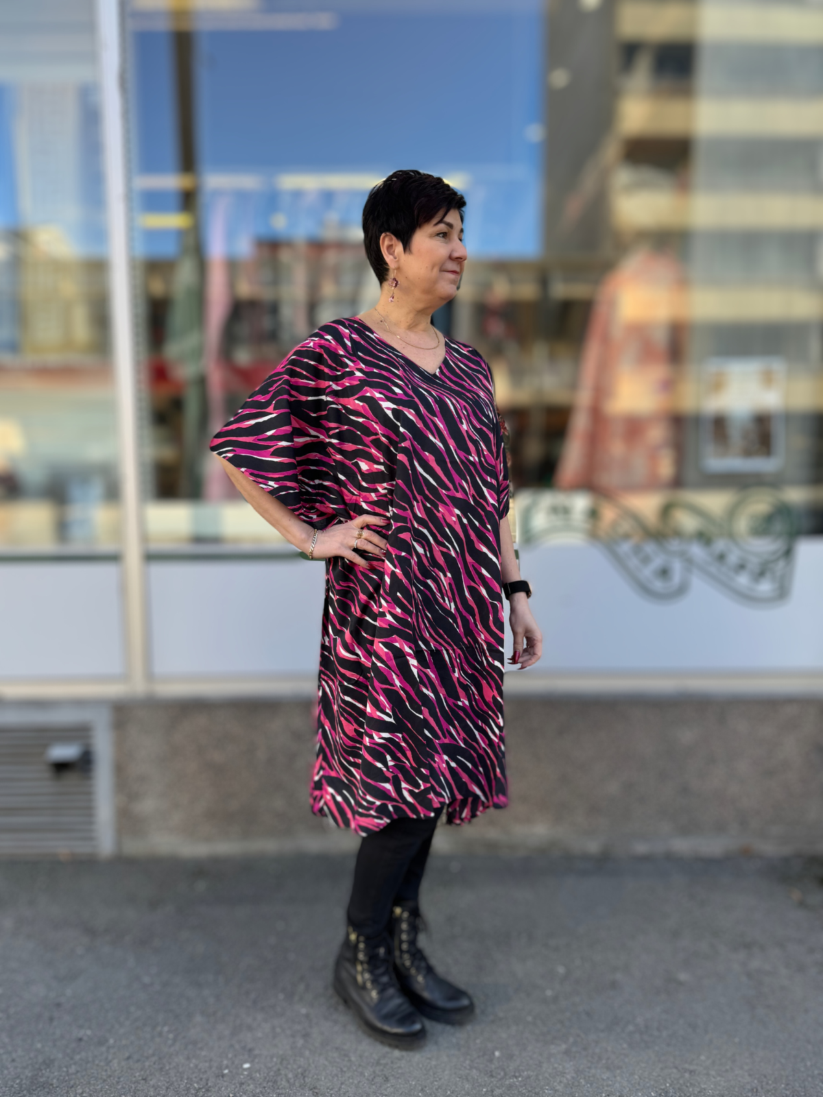 Tunika, poncho Alma fuksia, Lasessor
