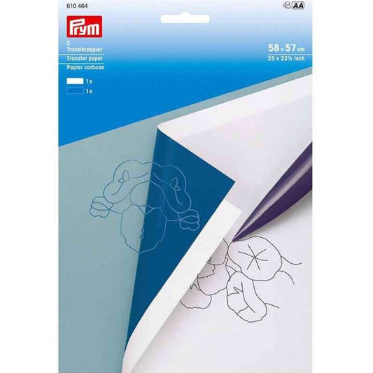 Siirtopaperi, valkoinen/sininen Prym